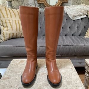 Tod's Italian leather knee high, caramel leather boots, size 6.5